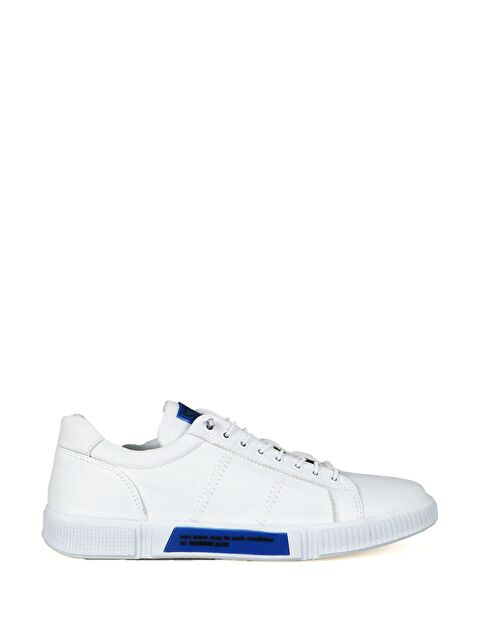 Hammer Jack Basel Hakiki Deri Beyaz Sax Mavi Erkek Spor Ayakkabı - S000270380-37234