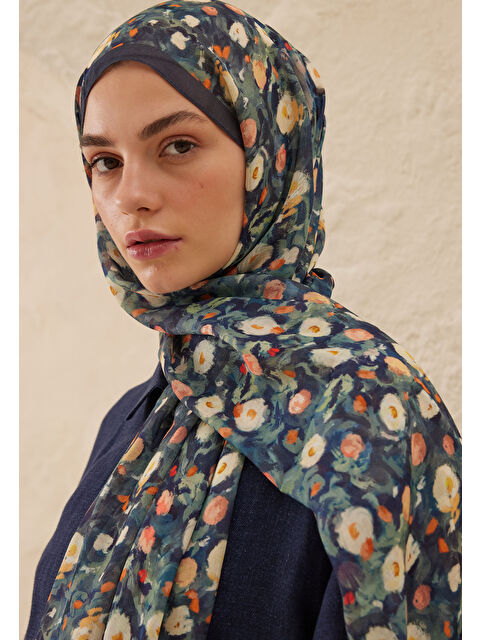 Fresh Scarfs Agnes Desen Rami Şal Deniz - S000458291-3695