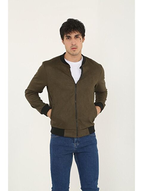 Comstar Erkek Dar Kesim Nubuk Süet Astarsız Elastanlı Su Itici Kolej Ceket - S000213002-18547