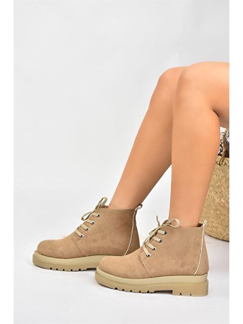 Fox Shoes L9960338 Vizon Kadın Bot - S000054827-26429