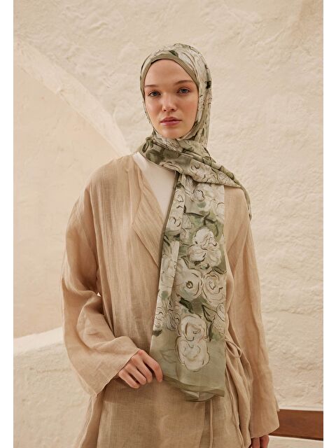 Fresh Scarfs Linda Desen Rami Şal Çağla - S000458295-14939