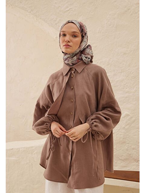 Fresh Scarfs Linda Desen Rami Şal Gül Kurusu - S000458295-20028