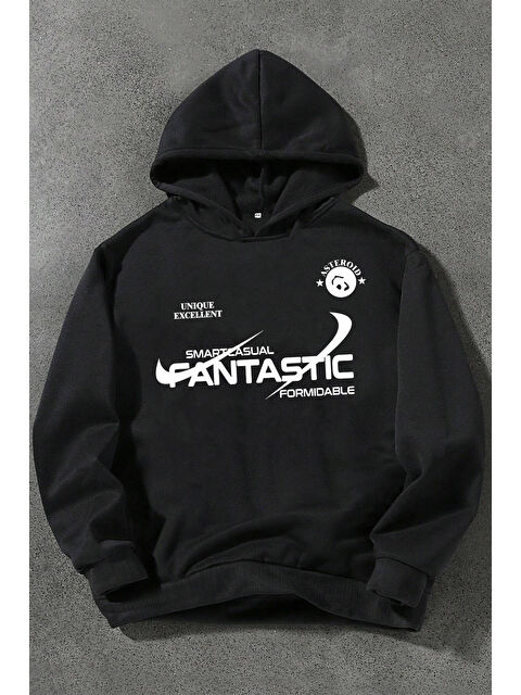 uyguntarz Fantastic Baskılı Oversize Sweatshirt - S000283700-19351
