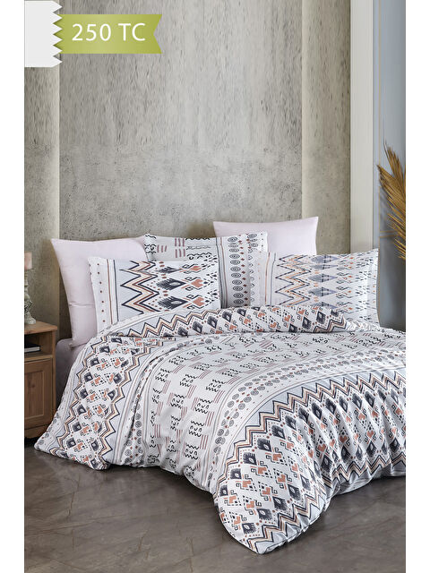 Varol 250 TC Bambu Karışımlı Pamuk Saten Nevresim Takımı – Family Size - CORSO - S000450939-23173