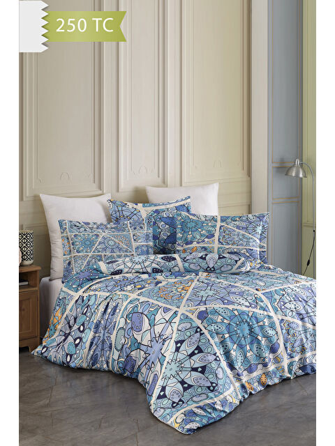 Varol 250 TC Bambu Karışımlı Pamuk Saten Nevresim Takımı – Family Size - DAVİNCİ - S000450936-23173