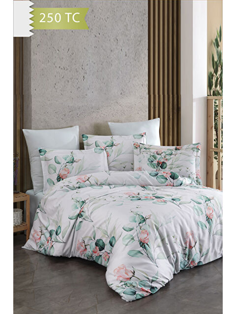 Varol 250 TC Bambu Karışımlı Pamuk Saten Nevresim Takımı – Çift Kişilik - ELBİST - S000450953-23173