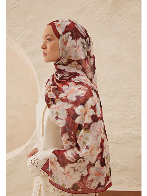 Fresh Scarfs Dora Desen Rami Şal Gülkurusu - S000458303-20028