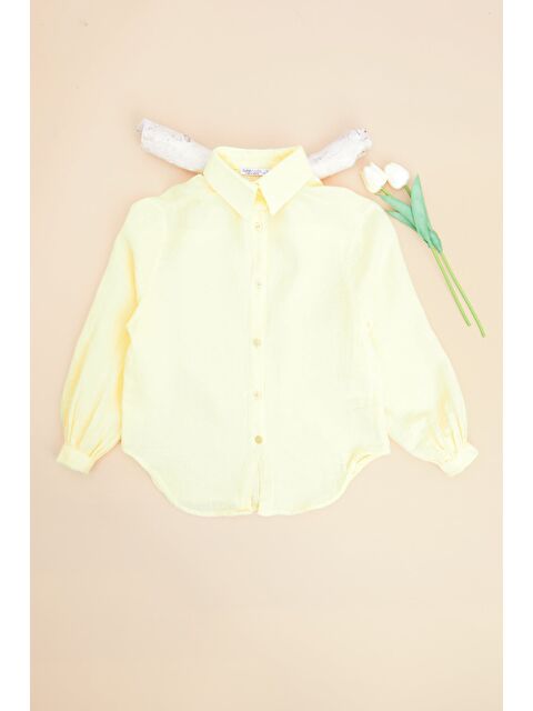 Fullamoda %100 Pamuk Müslin Kumaş Kız Çocuk Gömlek - S000521296-20072