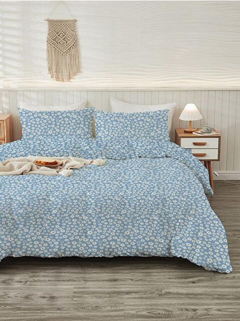 Evmila Baskılı,Desenli Çift Kişilik Nevresim Takımı (ÇARŞAFSIZ) 200x220 cm - S000232924-23173