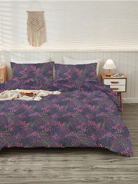 Evmila Baskılı,Desenli Çift Kişilik Nevresim Takımı (ÇARŞAFSIZ) 200x220 cm - S000232923-23173