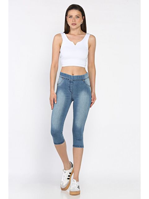 Gülseli Kadın Kapri Jean Jean Tayt - S000399318-17234