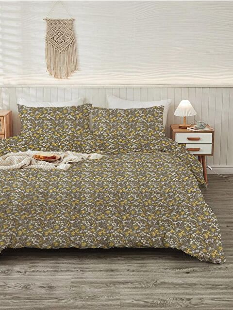 Evmila Baskılı,Desenli Çift Kişilik Nevresim Takımı (ÇARŞAFSIZ) 200x220 cm - S000232926-23173