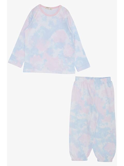 Breeze Kız Çocuk Pijama Takımı Batik Desenli Karışık Renk (1-2 Yaş) - S000145167-23173