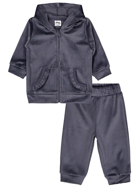 Civil Baby Kapüşonlu 6-18 Ay Takım - Gri 18-24 Ay - S000483209-29351