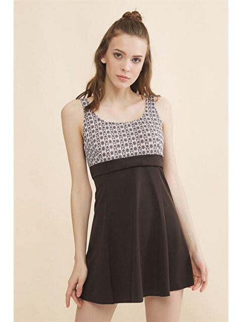 Remsa Mayo Mayo Etekli Mayo Yüzücü Mayo Kahverengi - S000220293-19413