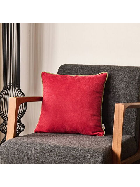 Evidea Soft Asas Kırlent - Kırmızı / Yeşil - 45x45 cm - S000511746-37469