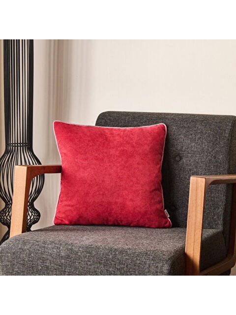 Evidea Soft Asas Kırlent - Kırmızı / Pembe - 45X45 cm