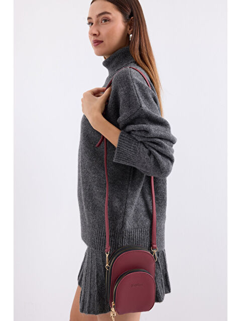 Bigdart 010171 Mini Çapraz Omuz Çantası - Bordo - S000235710-19951