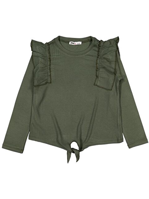 Civil Girls Omuz Fırfırlı 6-9 Yaş Sweatshirt - S000466709-18547