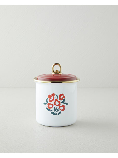 English Home Bright Parade Emaye Baharatlik 0,75 L Kırmızı - Beyaz - S000511759-37325