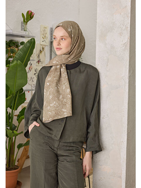 Fresh Scarfs Ruby Desen Şal Nude - S000458308-26411