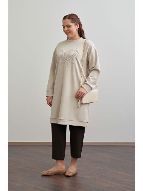 ALLDAY Taş-Yumuşak Dokulu Nakışlı Sweatshirt - S000500692-25636