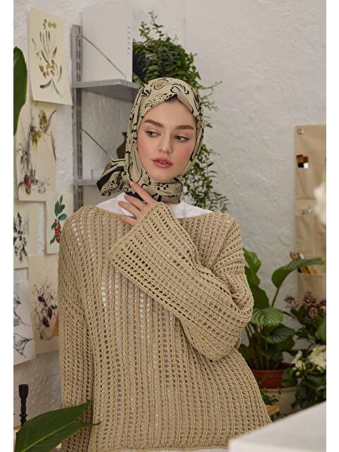 Fresh Scarfs Arıa Desen Şal Çağla Yeşili - S000458309-14939