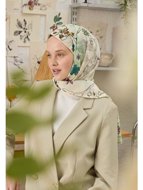 Fresh Scarfs Ruth Desen Şal Soft Yeşil - S000458311-18194