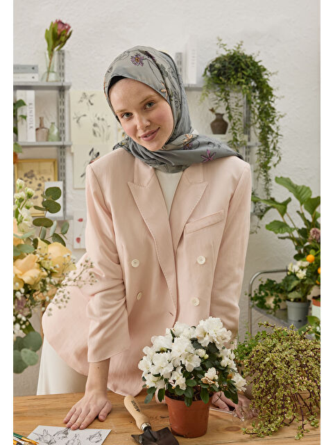 Fresh Scarfs Ruth Desen Şal Füme - S000458311-33408