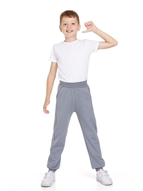 Myhanne Beli Lastikli Erkek Bebek Jogger Eşofman Altı 50707-1 - S000272763-29666