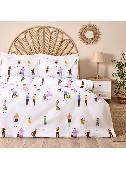 Evidea Soft Belum Çift Kişilik Nevresim Takımı - Renkli - S000363759-23173