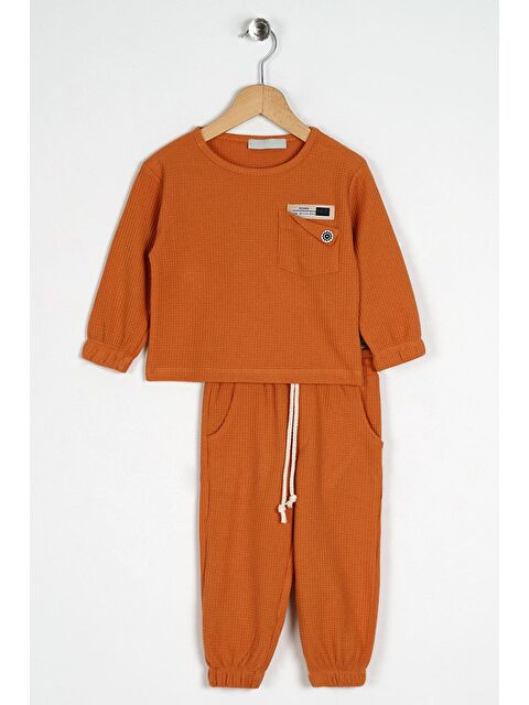 Zepkids Bisiklet Yaka Armalı Kol ve Paça Lastikli Erkek Çocuk Takım - S000355853-18657