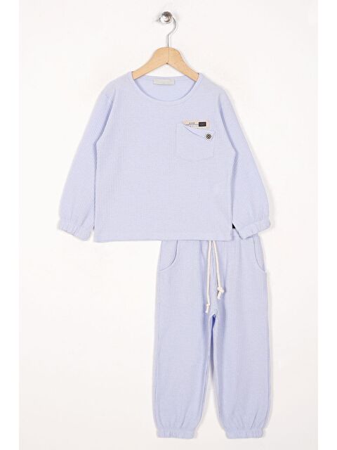 Zepkids Bisiklet Yaka Armalı Kol ve Paça Lastikli Erkek Çocuk Takım - S000355853-17234