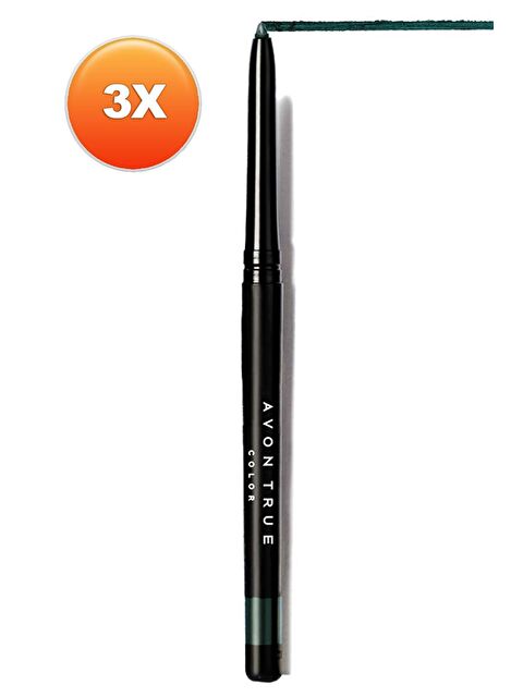AVON Glimmersticks Pırıltılı Asansörlü Suya Dayanıklı Göz Kalemi Emerald Glow Üçlü Set - S000190739-10231