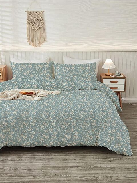 Evmila Baskılı,Desenli Çift Kişilik Nevresim Takımı (ÇARŞAFSIZ) 200x220 cm - S000232928-23173