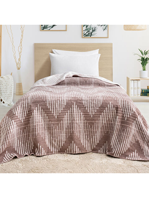 SCHAFER Home Bloom TK Battaniye 150x220 Cm 1 Parça-Lila - S000446802-17878