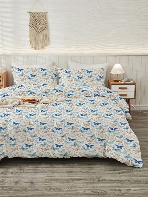 Evmila Baskılı,Desenli Çift Kişilik Nevresim Takımı (ÇARŞAFSIZ) 200x220 cm - S000232929-23173