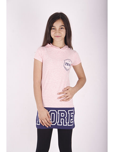Toontoykids Kız Çocuk Kapüşonlu Baskılı Tişört - S000254905-20024