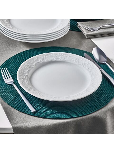 GÜRAL PORSELEN Bahar Dalı 6 Kişilik 25 cm Servis Takımı - S000285454-37646