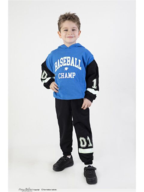 Mr Tuffy Erkek Çocuk Baseball Baskılı Örme Basic Eşofman Takımı - S000163229-17234