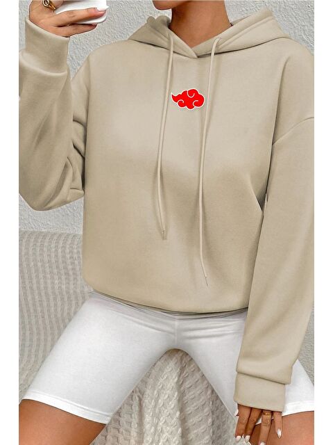 uyguntarz Unisex Ninja Akatsuki Sırt Baskılı Sweatshirt - S000268946-19928