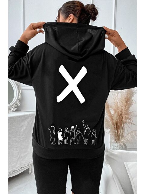 uyguntarz Unisex Design X Baskılı Sweatshirt - S000268949-19351