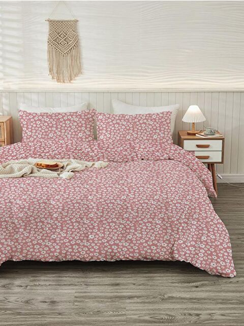 Evmila Baskılı,Desenli Çift Kişilik Nevresim Takımı (ÇARŞAFSIZ) 200x220 cm - S000232937-23173