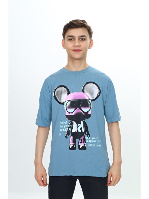 Toontoykids Erkek Çocuk Robot Baskılı Tişört - S000346072-23370