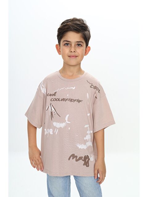 Toontoykids Erkek Çocuk Grafiti Baskılı Tişört - S000346071-19928
