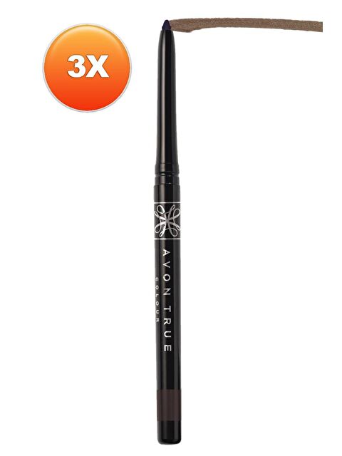 AVON Glimmersticks Pırıltılı Asansörlü Suya Dayanıklı Göz Kalemi Brown Sugar Üçlü Set - S000190766-10231