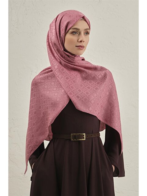 ARMİNE Pamuk Floş Monogram Zincir Şal 1 37 - S000424153-20024