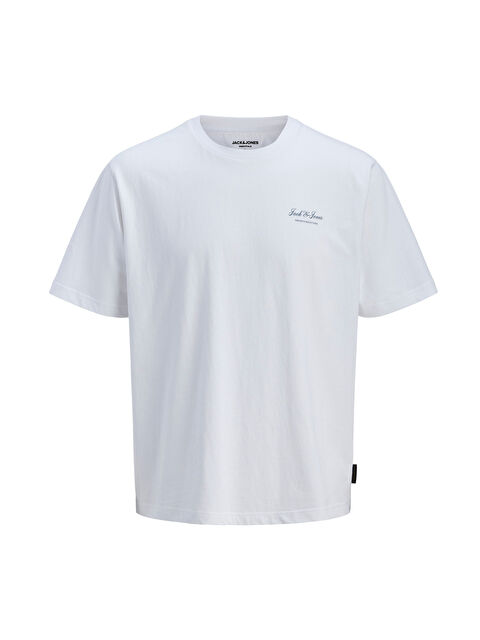 Jack & Jones Plus Büyük Beden Pamuklu Regular Fit Bisiklet Yaka T Shirt 12289683 - S000515225-20063