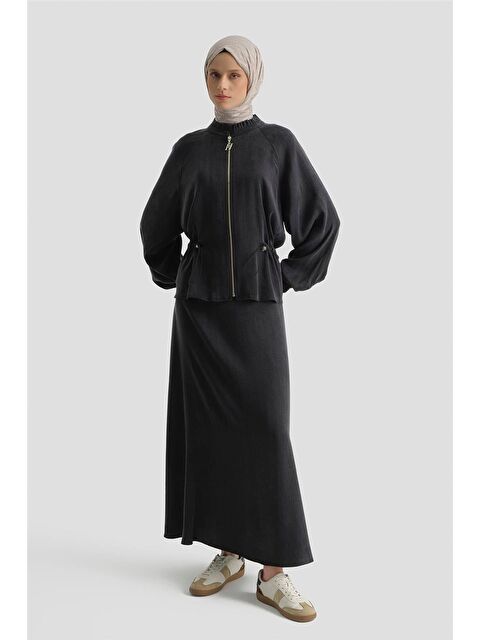 ARMİNE Kupra Ceketli Takım Siyah - S000498070-19351