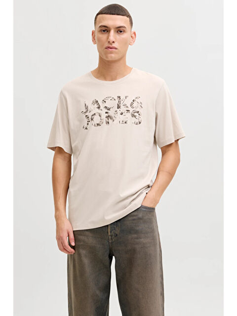 Jack & Jones Essentials Logolu Pamuklu Regular Fit Bisiklet Yaka T Shirt 12288536 - S000515229-25636